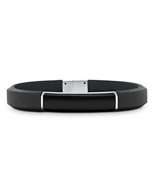 Mens Streamline ID Bracelet In Rubber Product Image