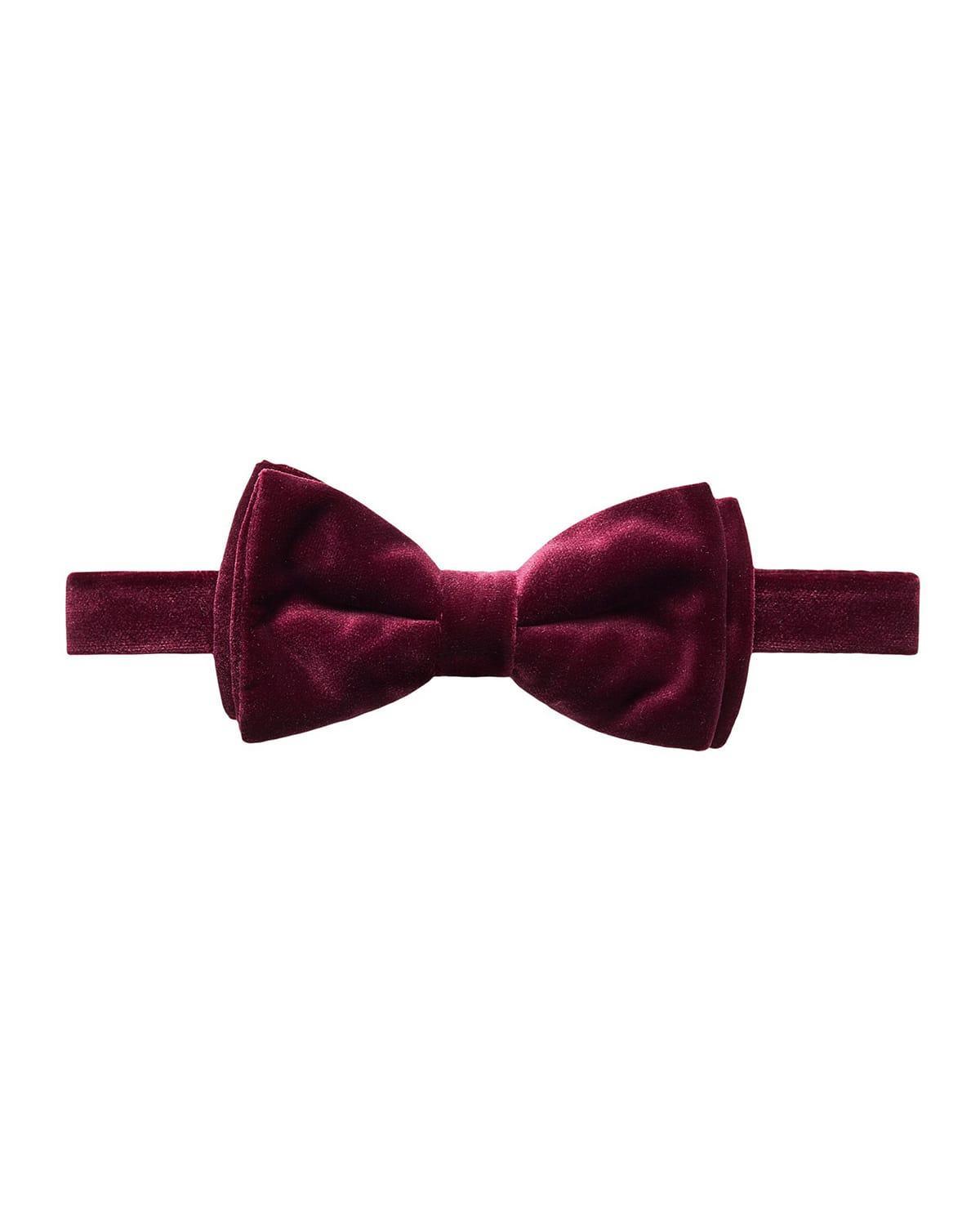 Velvet Pre-Tied Bow Tie Product Image