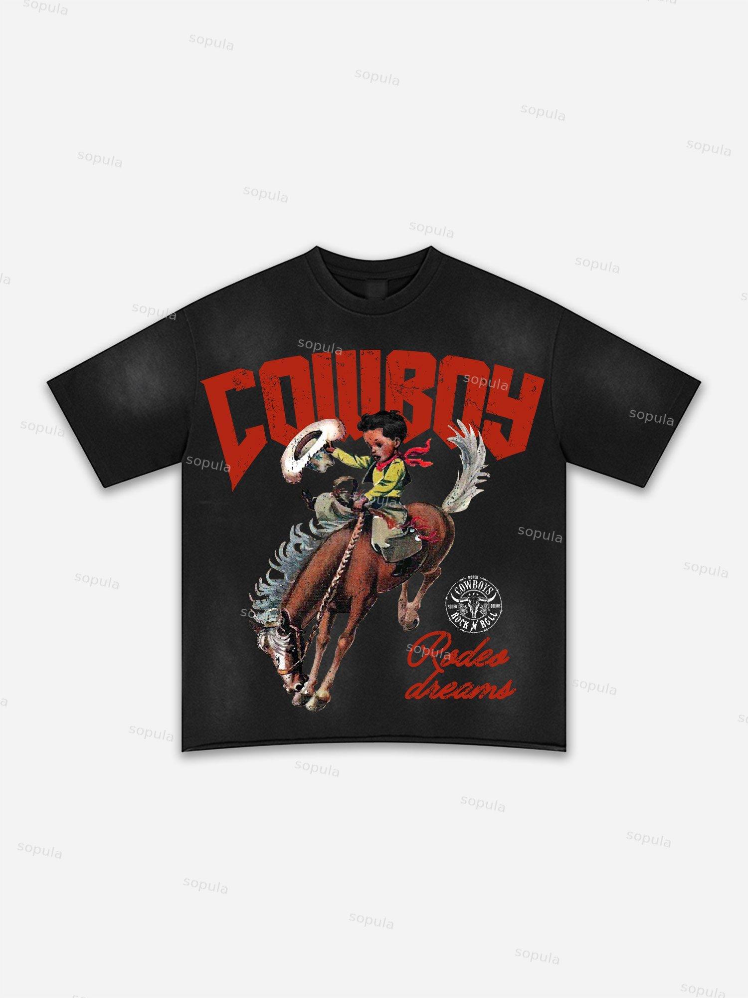 Child Of God Print Washed T-shirt Product Image