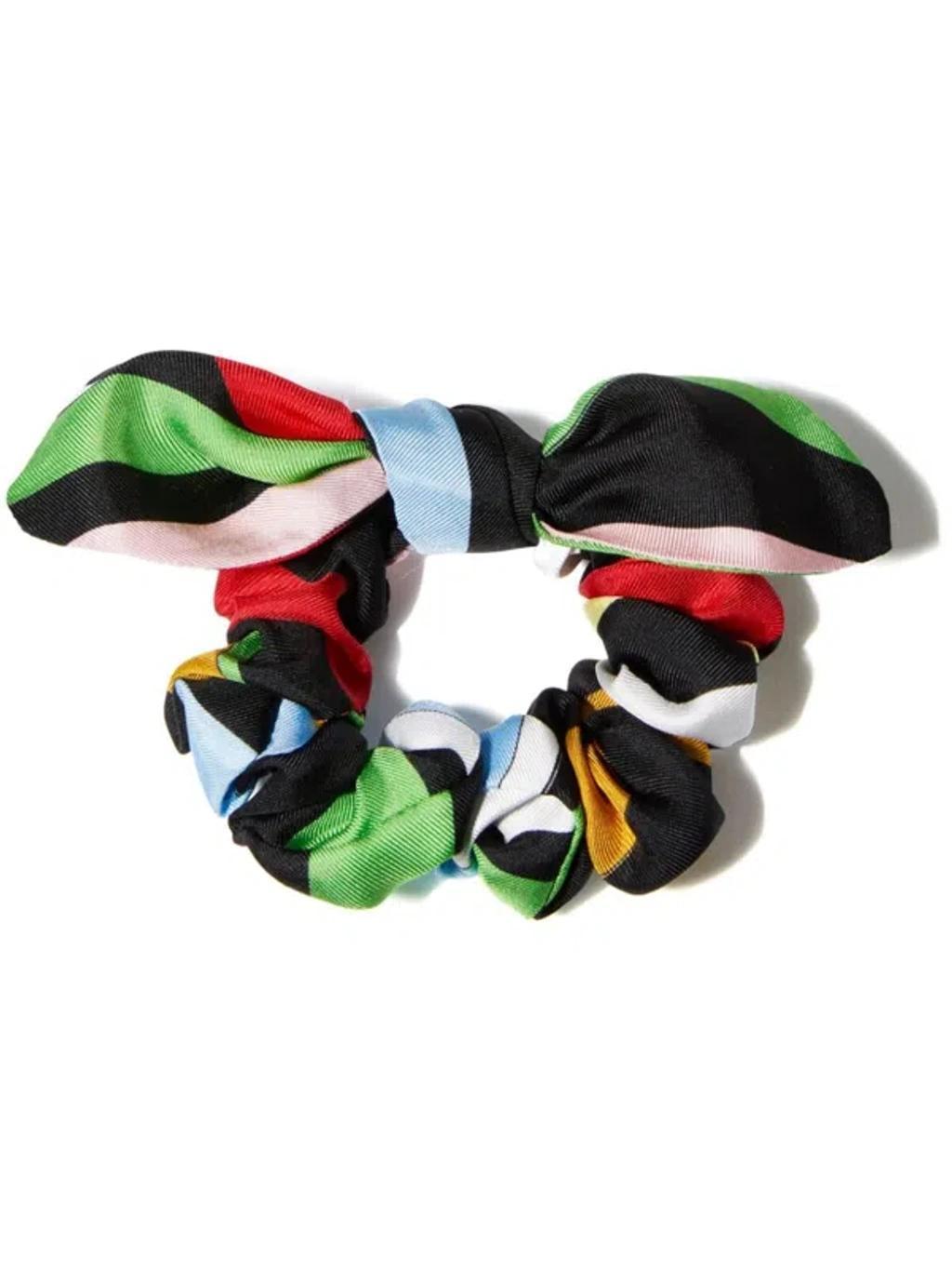 PUCCI Marmo-print Hair Tie In Multicolour Product Image