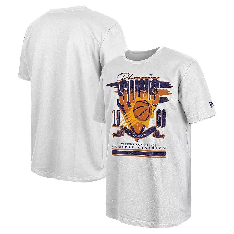 Mens New Era White Phoenix Suns Sport Classics Oversized T-Shirt Product Image