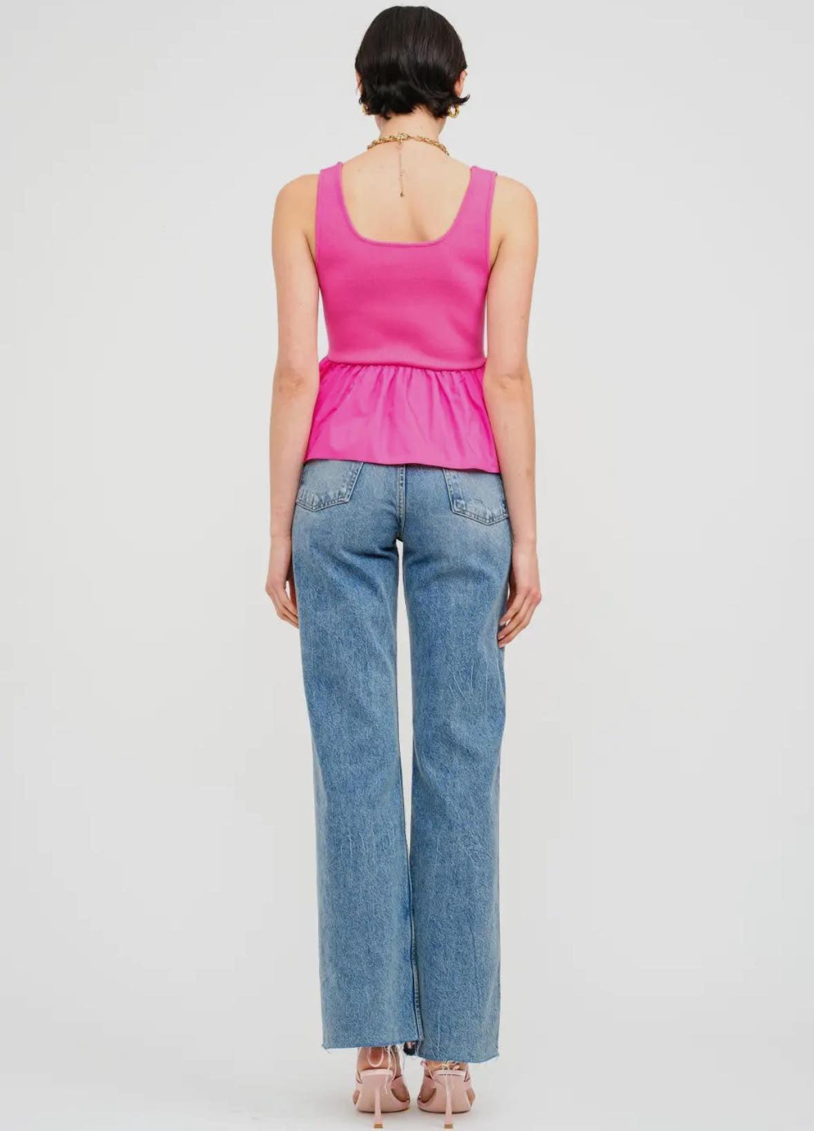 Sofie the Label - Fuchsia Flounce Top Product Image