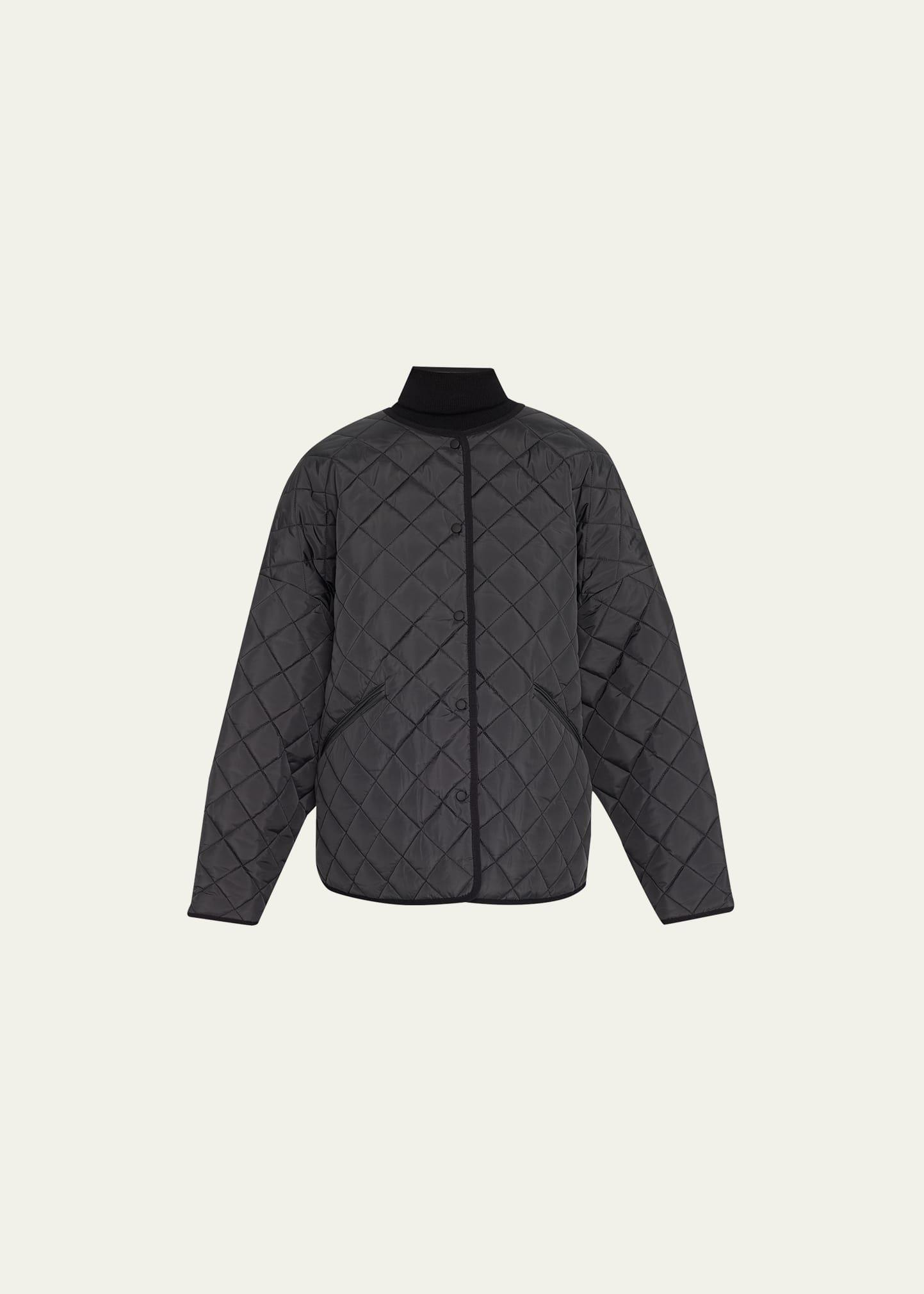 Water-Resistant Quilted Oversize Jacket Product Image