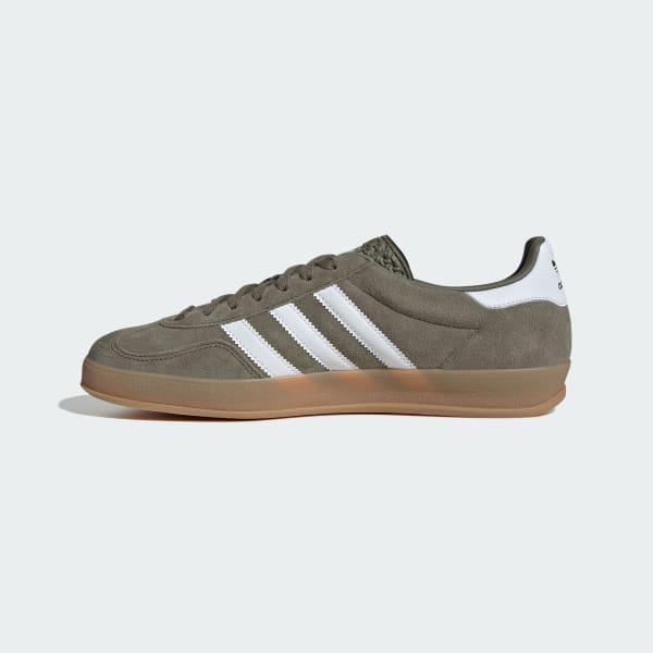 adidas Gazelle Indoor Shoes Olive Strata M 14 / W 15 Unisex Product Image