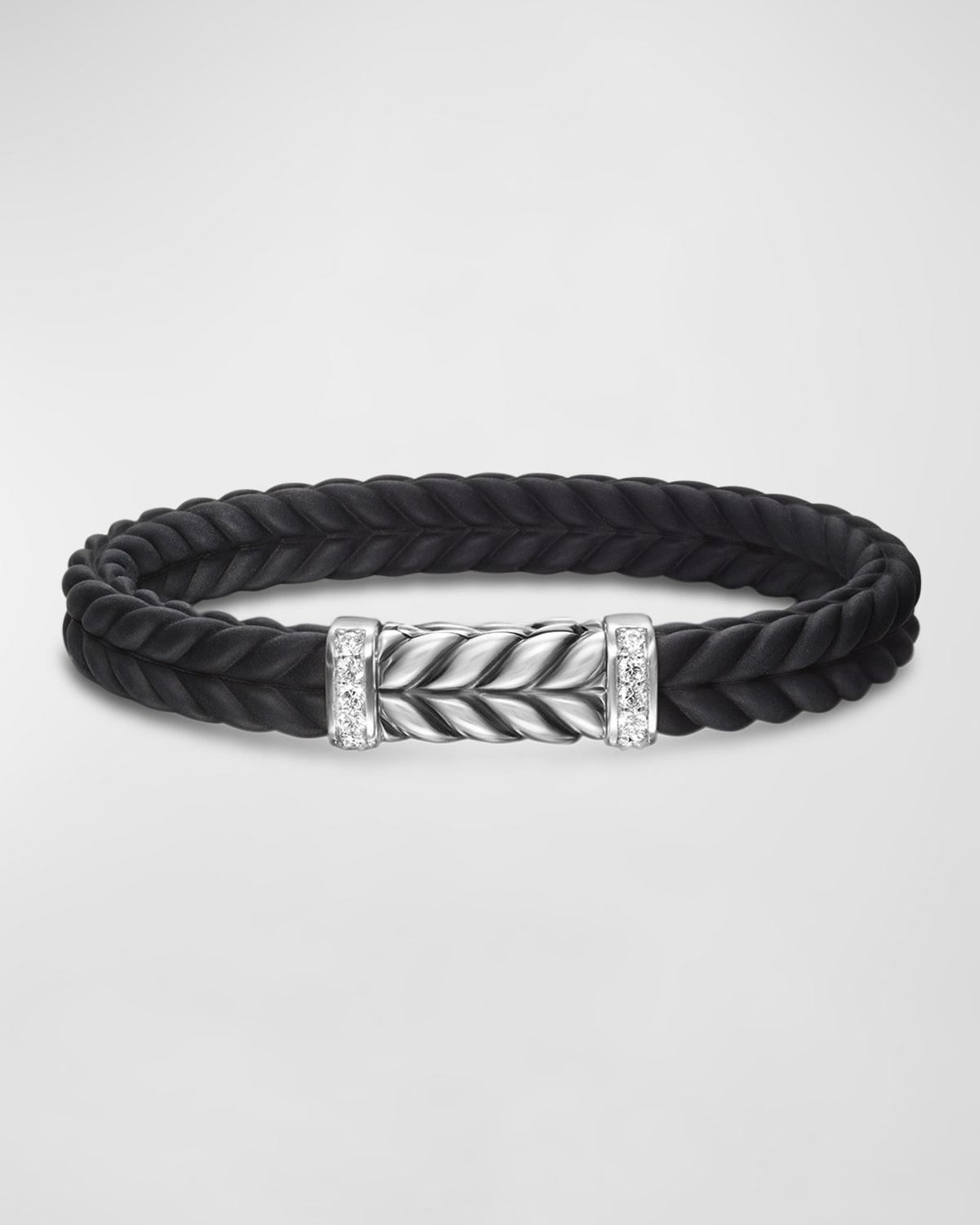 Mens Chevron Bracelet in Rubber Product Image