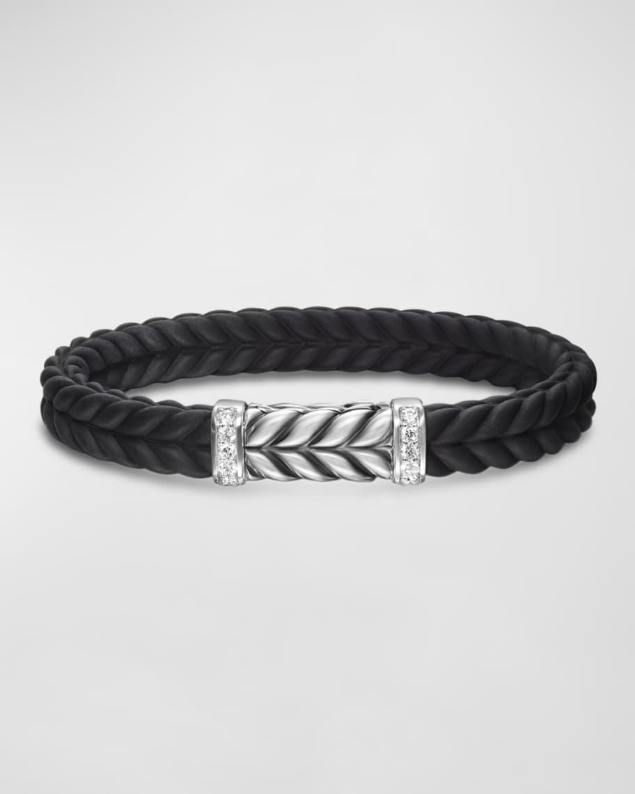 Mens Chevron Bracelet in Rubber Product Image