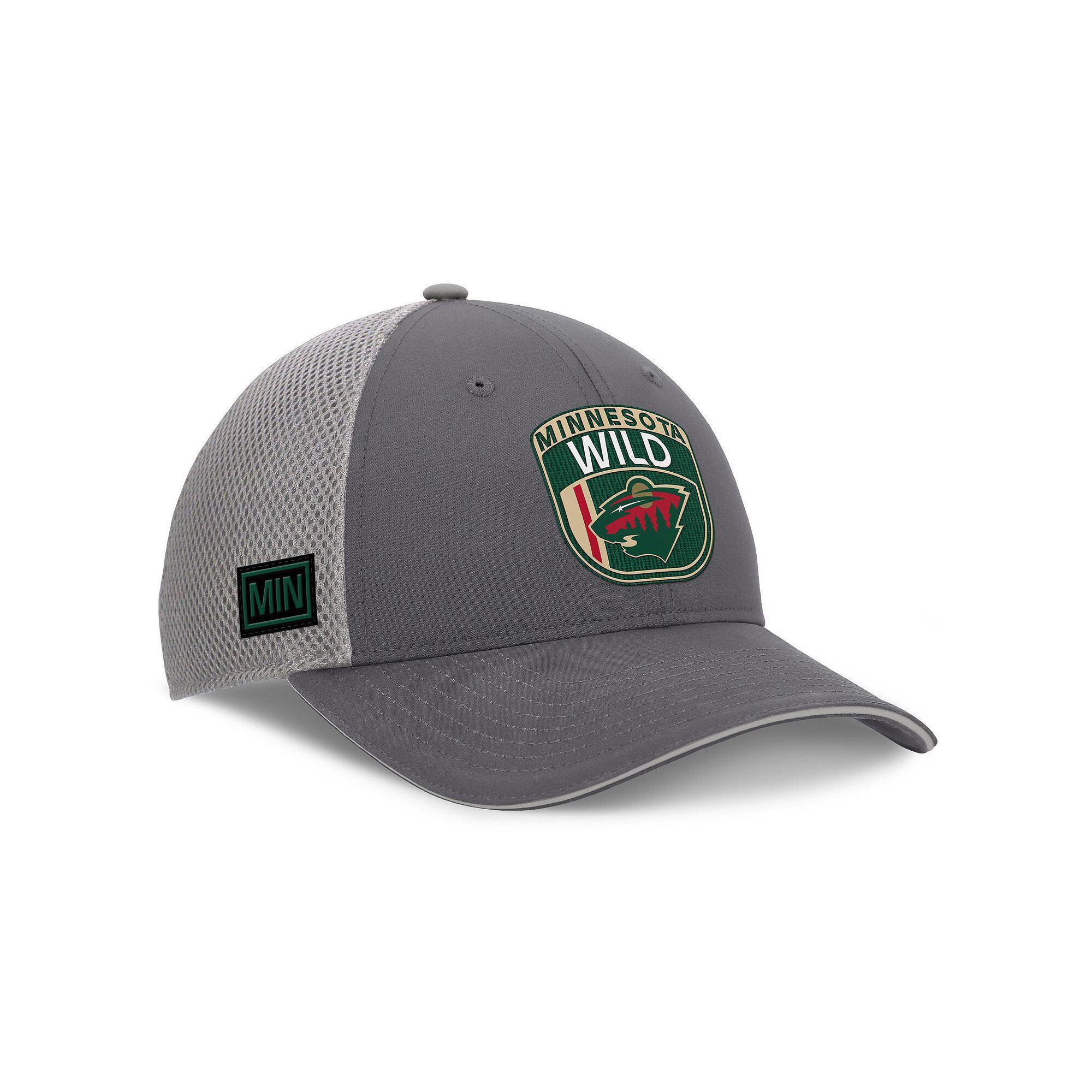 Men's Fanatics Gray Minnesota Wild Authentic Pro Home Ice Trucker Adjustable Hat, Grey Product Image