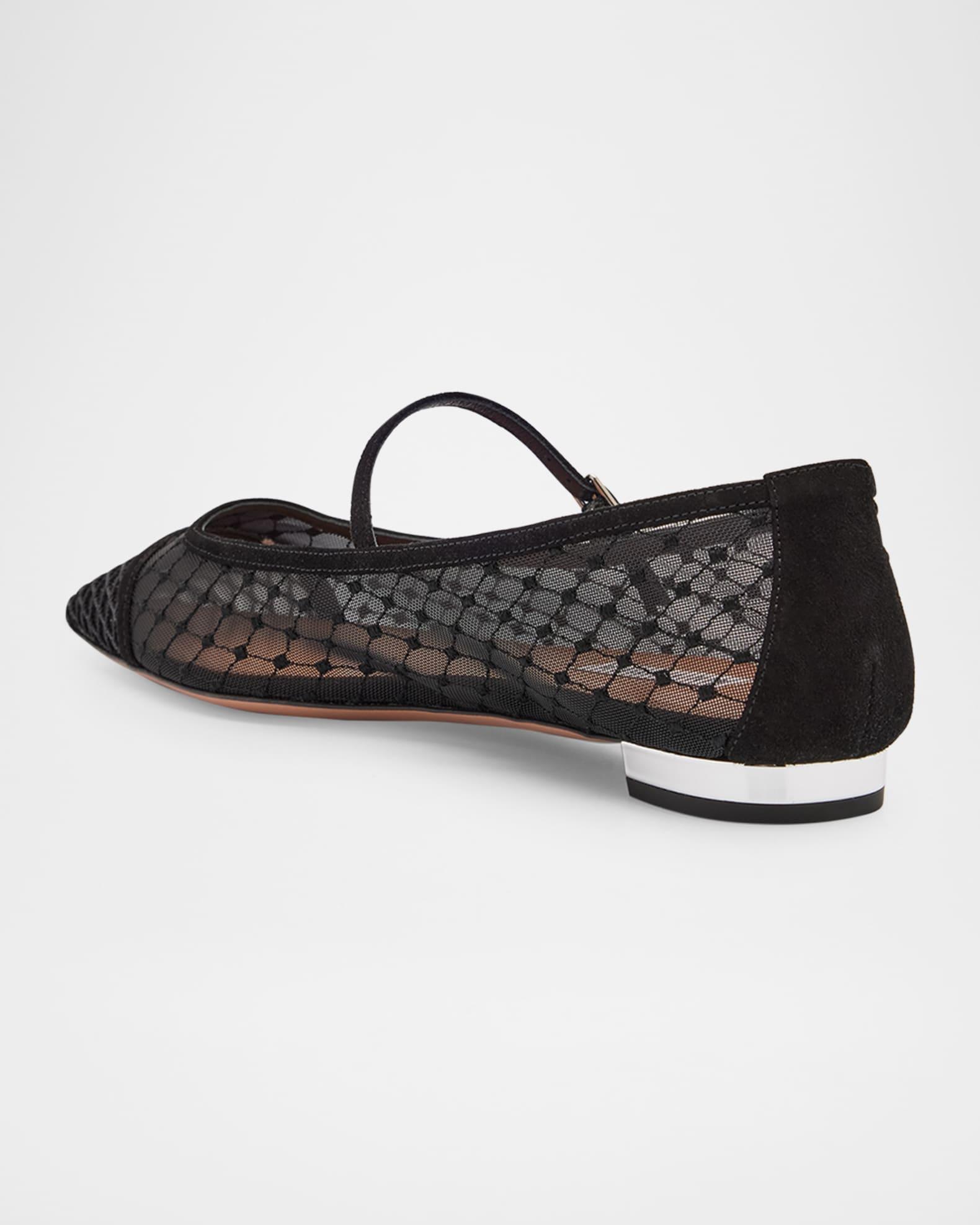 Fishnet Suede Juliette Ballerina Flats Product Image