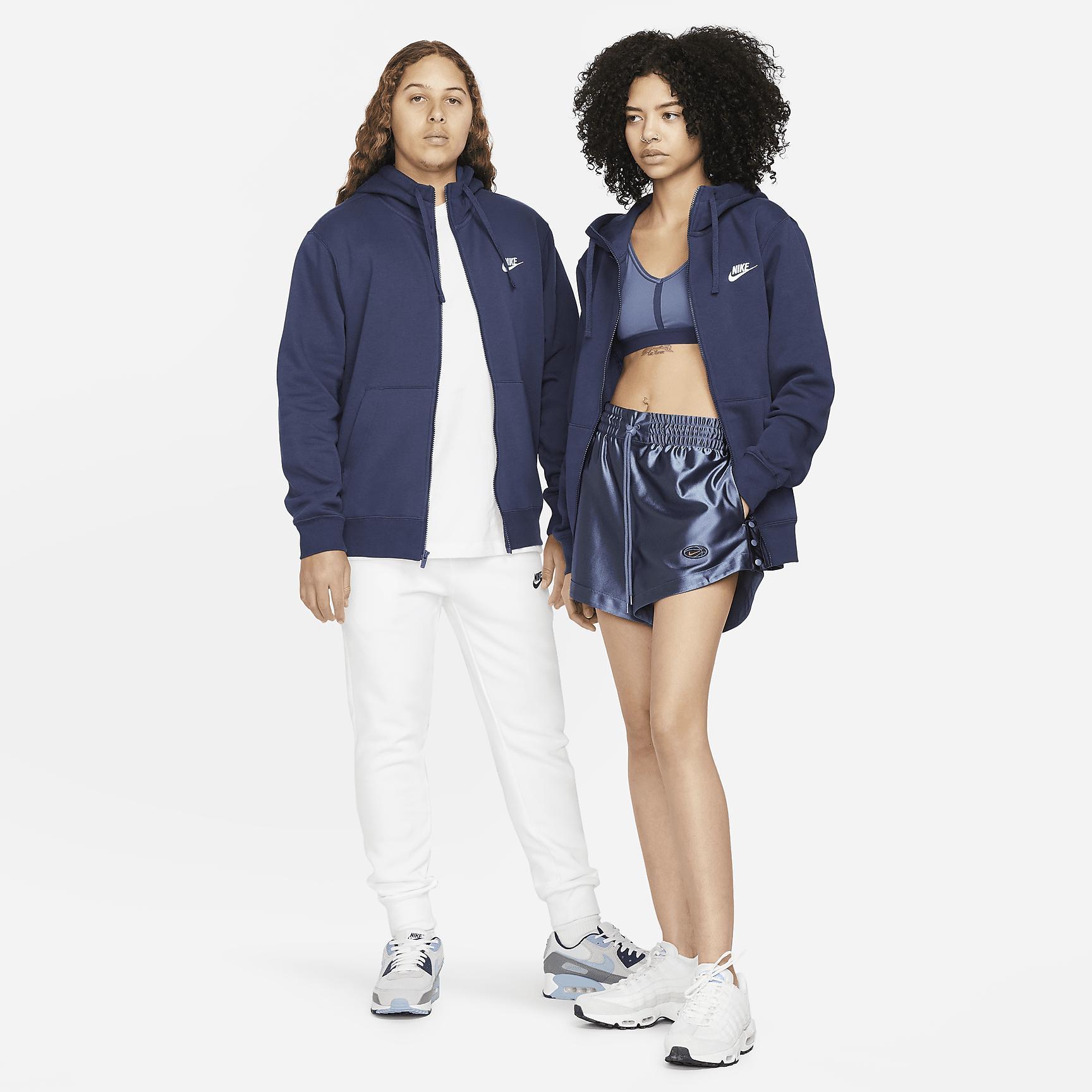 Mens Nike Sportswear Club Fleece Full-Zip Hoodie | BV2645-010 Product Image