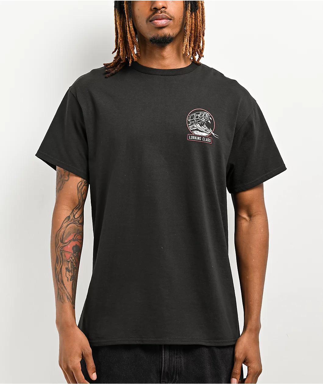 Lurking Class by Sketchy Tank Snakes 2 Black T-Shirt Product Image