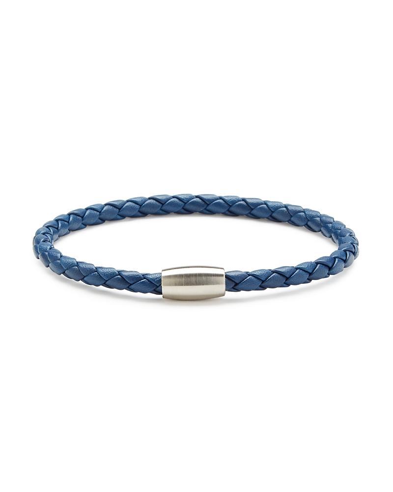 Mens Magnetic Woven Leather Bracelet Product Image