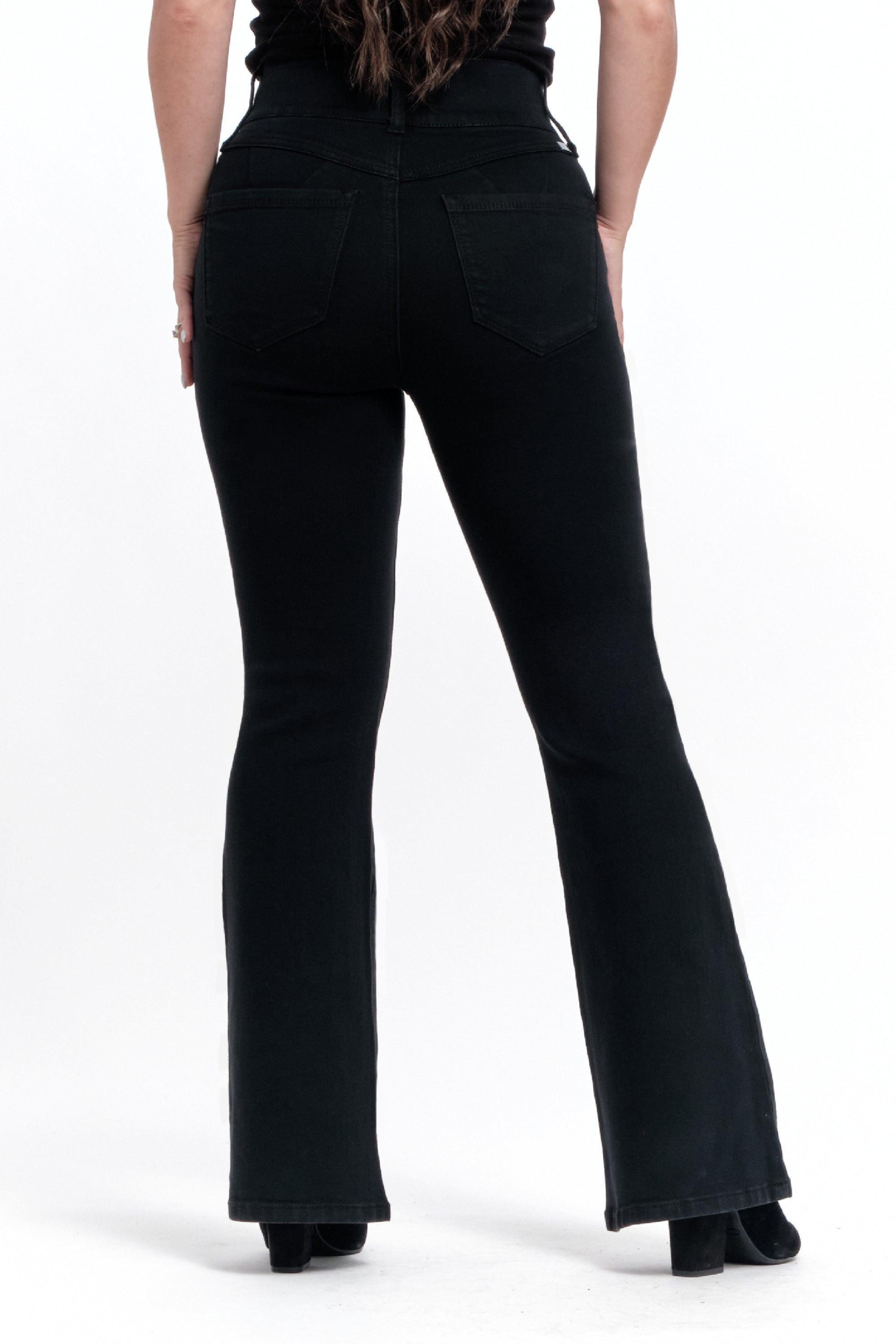 High Rise Shapewear Wide Leg Jeans Product Image