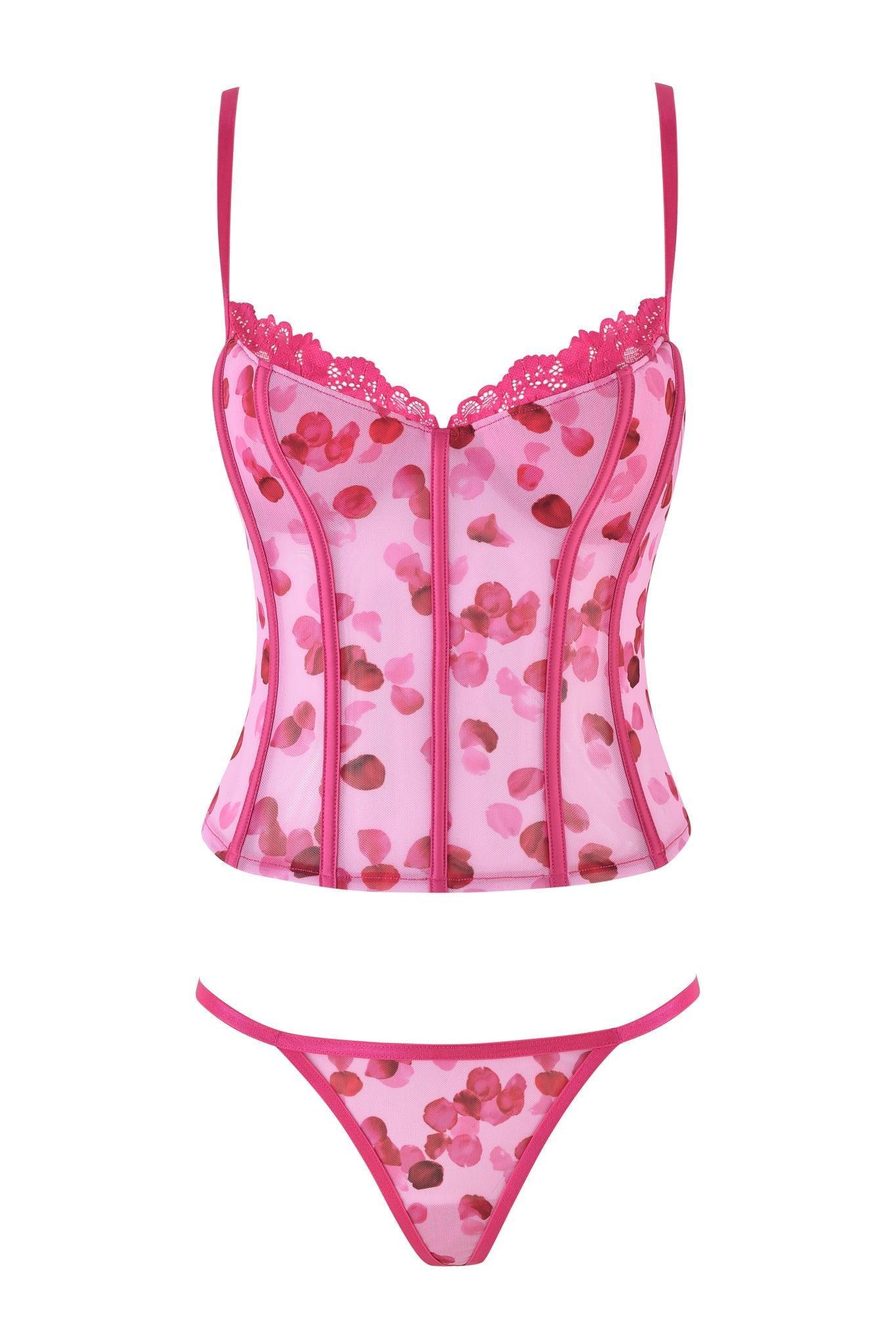 ROSALIA BUSTIER SET - PINK : PRETTY PETAL Product Image