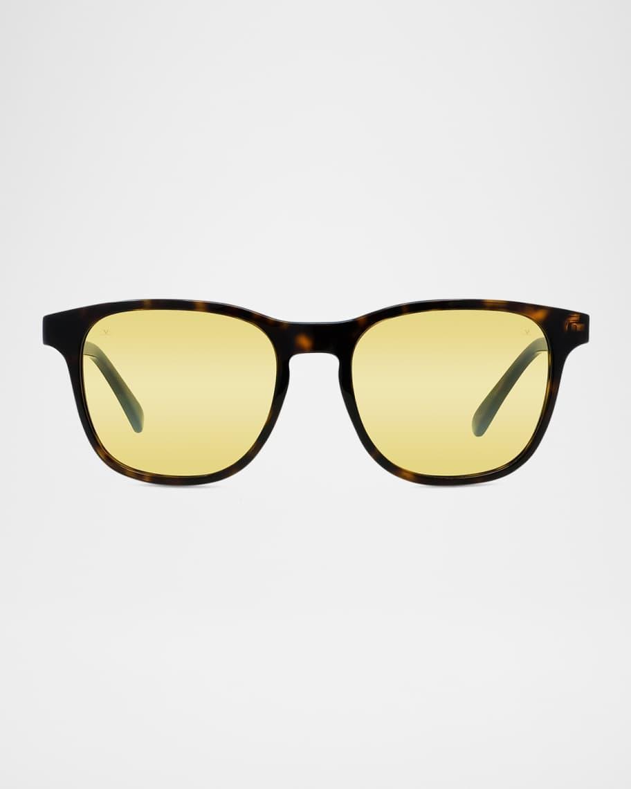 Mens VU40012IM Acetate Rectangle Sunglasses Product Image