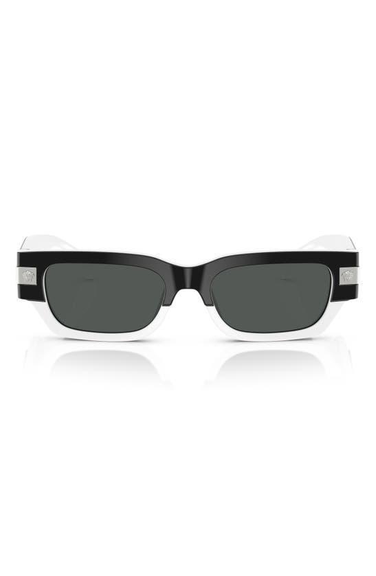 VERSACE 53mm Rectangular Sunglasses In Multi Product Image