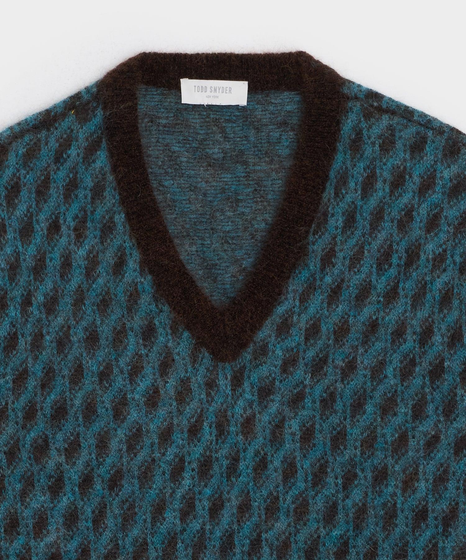 Italian Mohair V-Neck Sweater Product Image