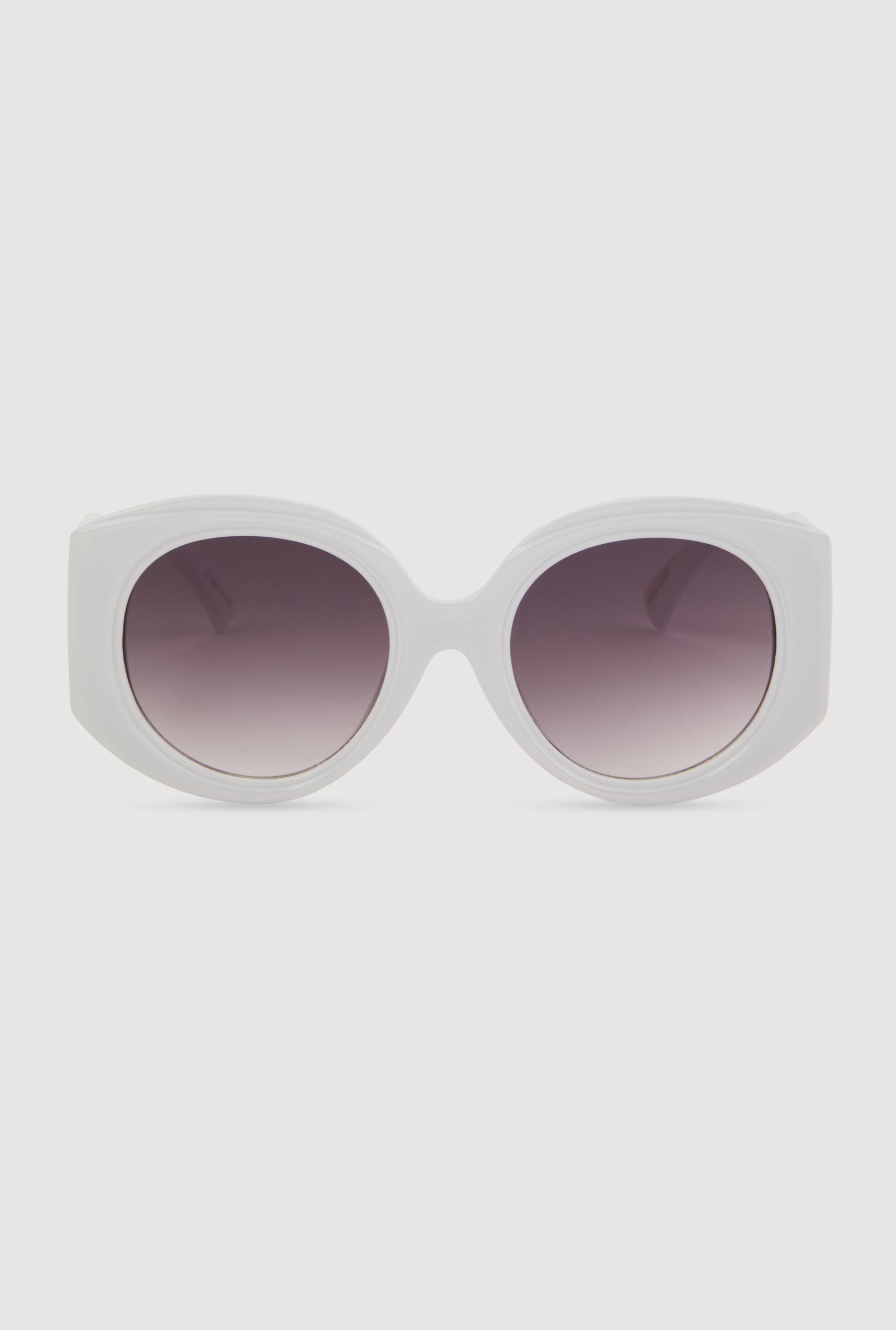 Retro Oversized Round Frame Sunglasses Unisex Product Image