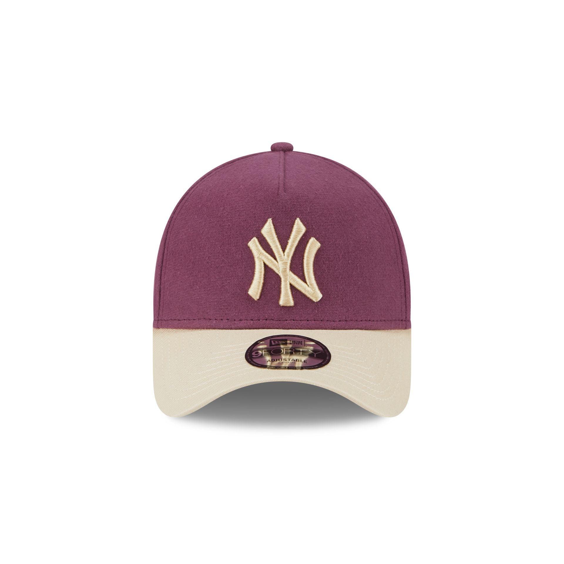 New York Mets Moleskin Crown Navy 9FORTY A-Frame Snapback Hat Male Product Image