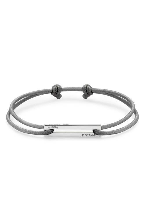 Mens 1.7 G Sterling Silver Cord Bracelet Product Image