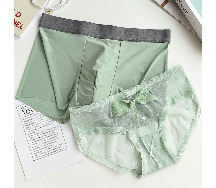 Couple Matching Set: Boxers + Panties Product Image