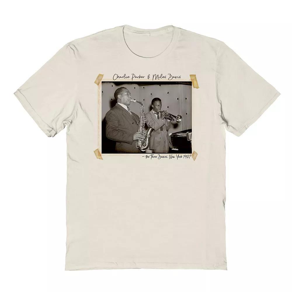 Men's Miles & Charlie Graphic Tee, Size: Large, Natural Product Image