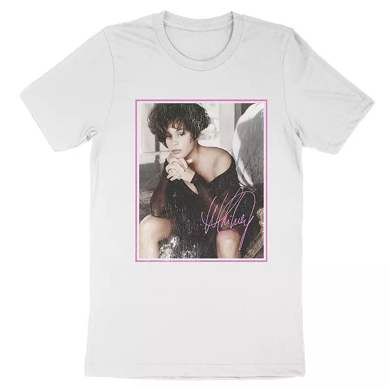 Men's Whitney Houston Tee, Size: XXL, White Product Image