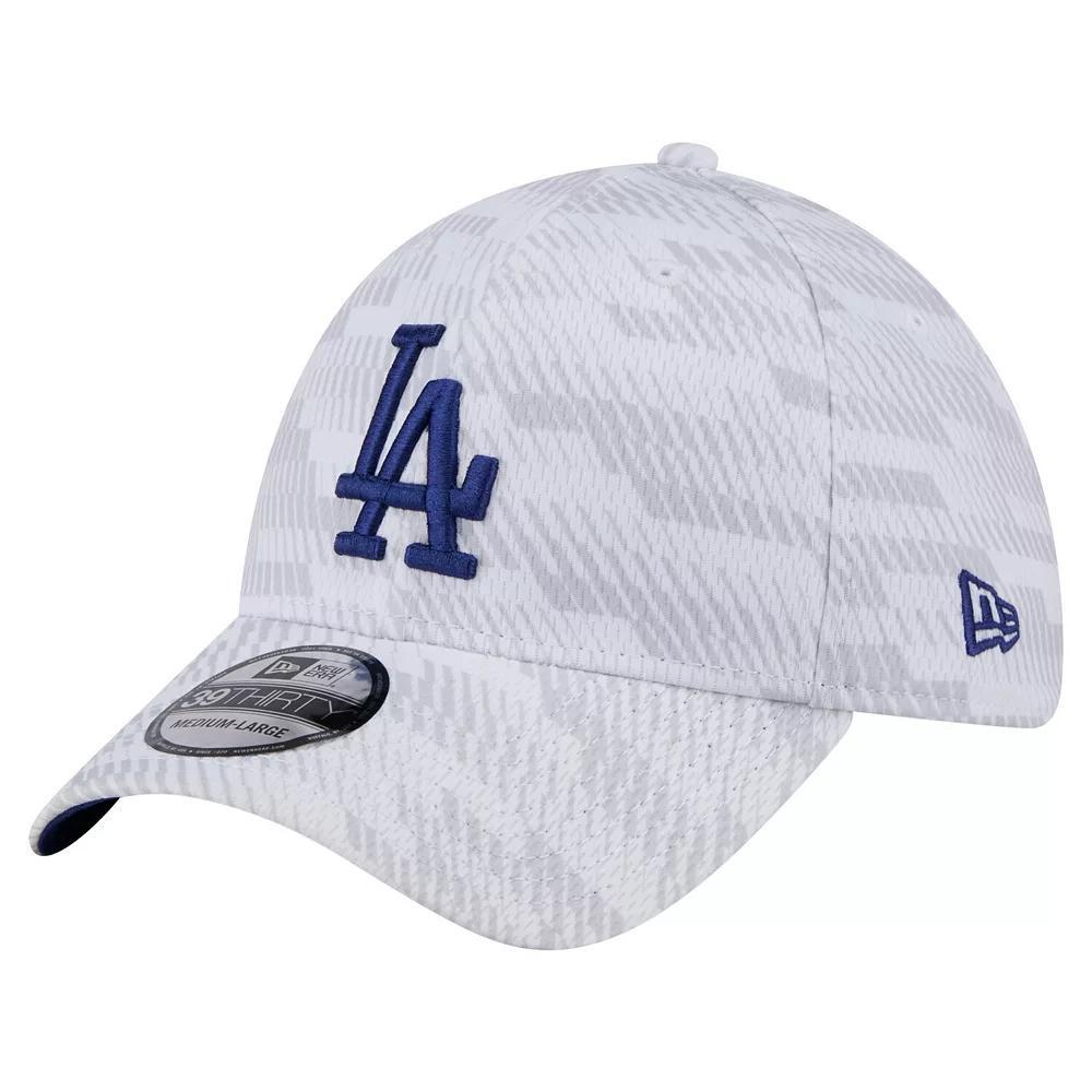 Men's New Era  White Los Angeles Dodgers Graded 39THIRTY Flex Hat, Size: Medium/Large Product Image