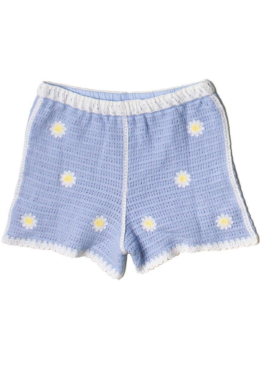 Daisy Crochet Shorts Product Image