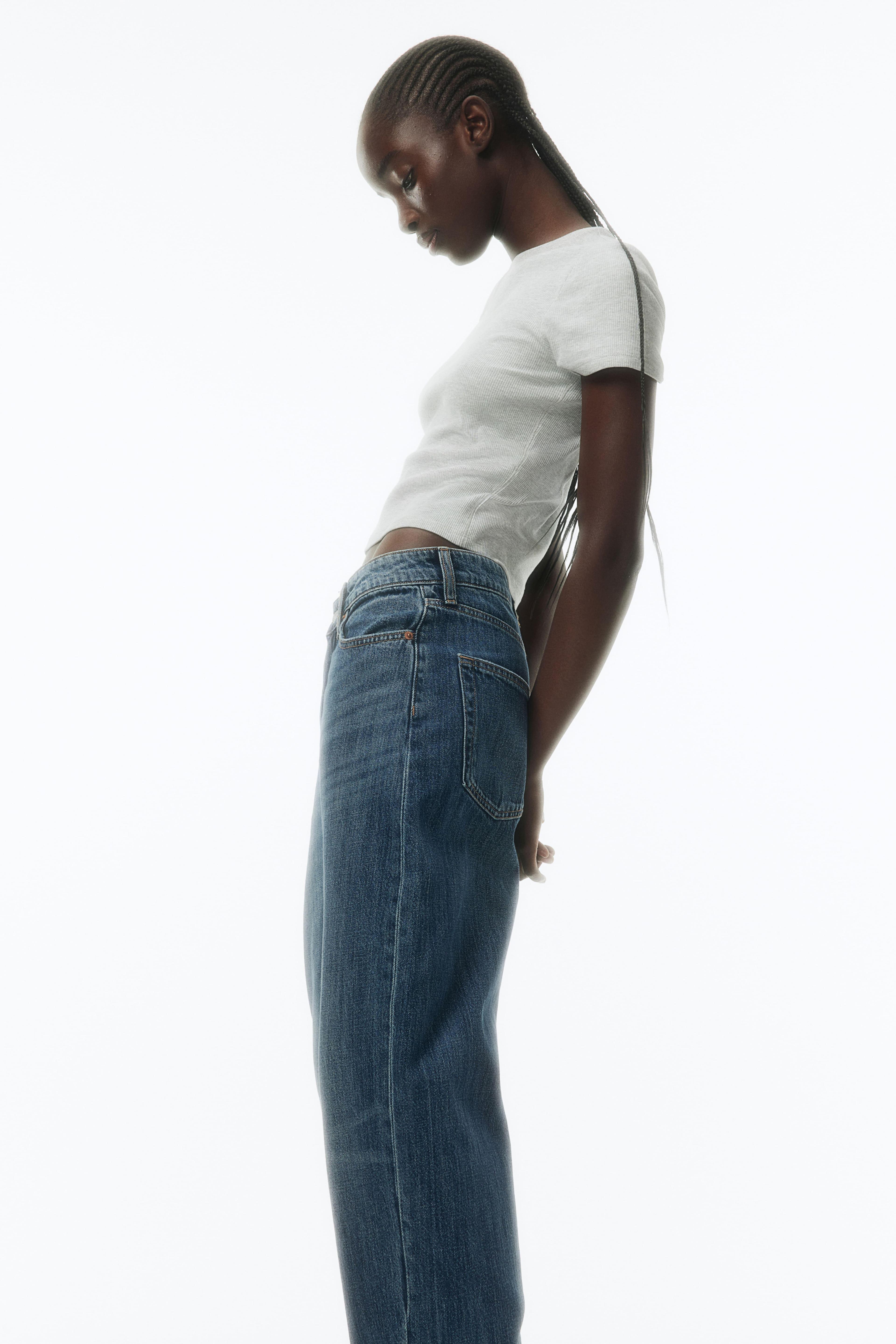 High Rise Barrel Leg Jeans Product Image