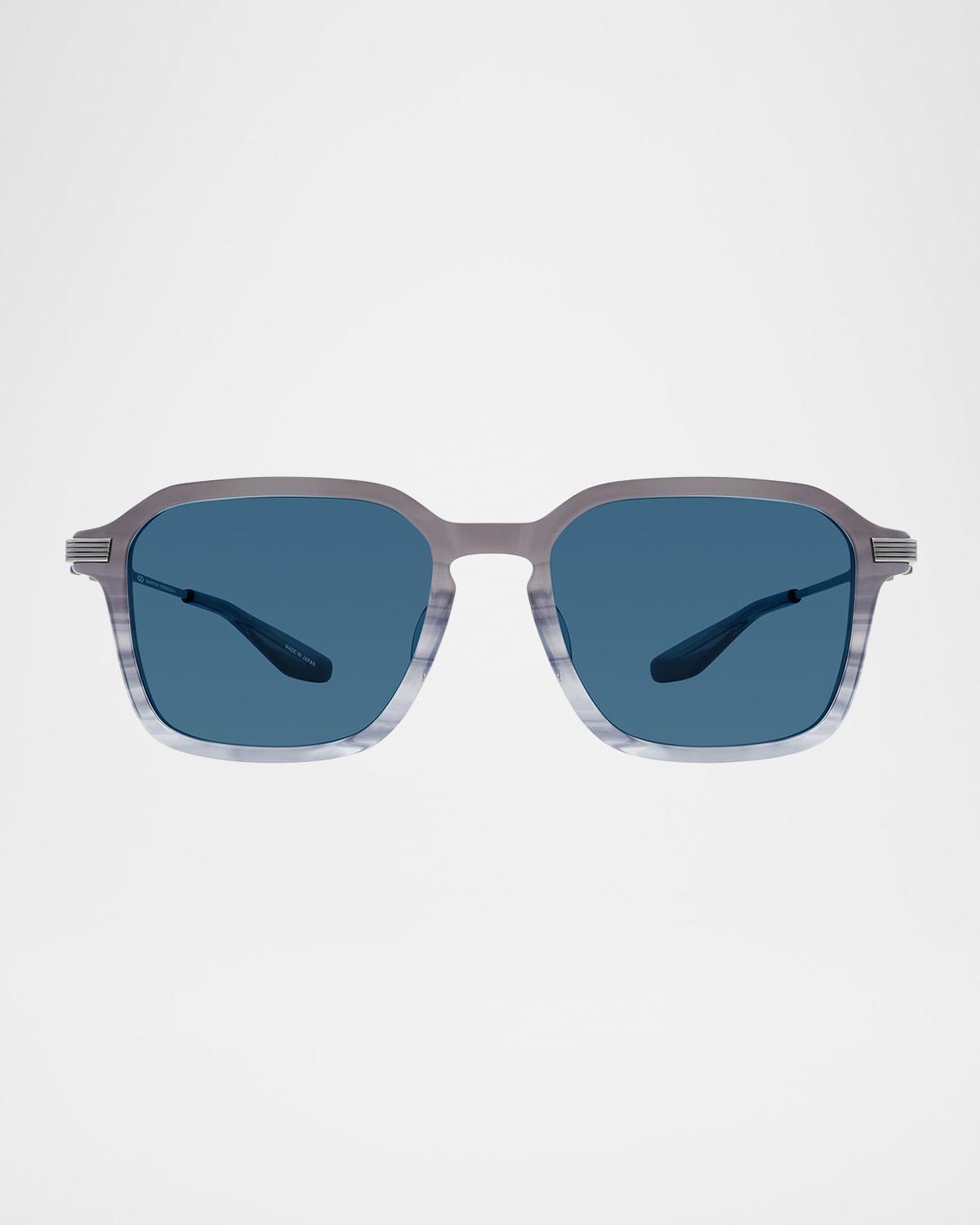 Men's Delon Acetate and Titanium Rectangle Sunglasses Product Image