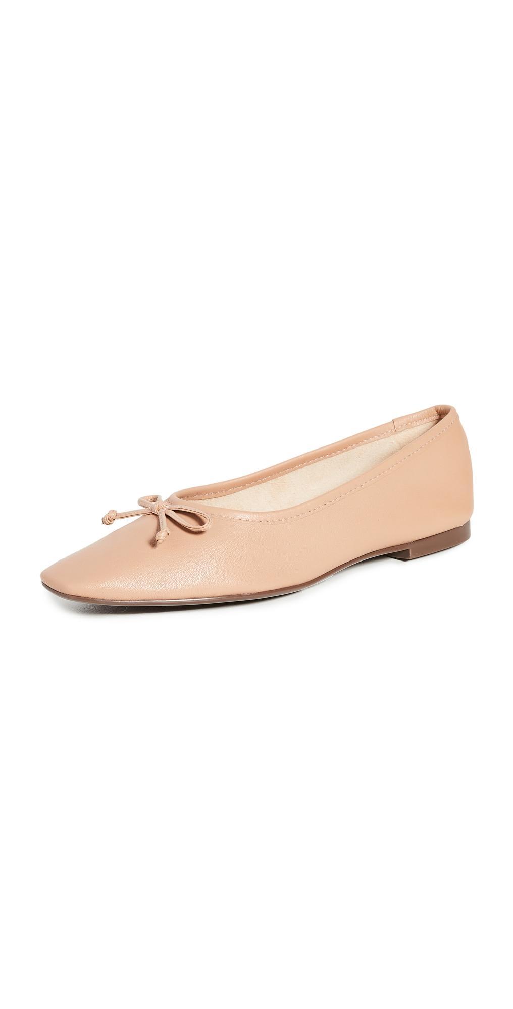 Schutz Arissa Flats Tan/Honey Beige 10.5 Product Image