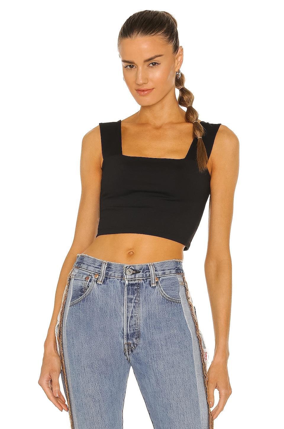 Wide Strap Crop Top Susana Monaco Product Image