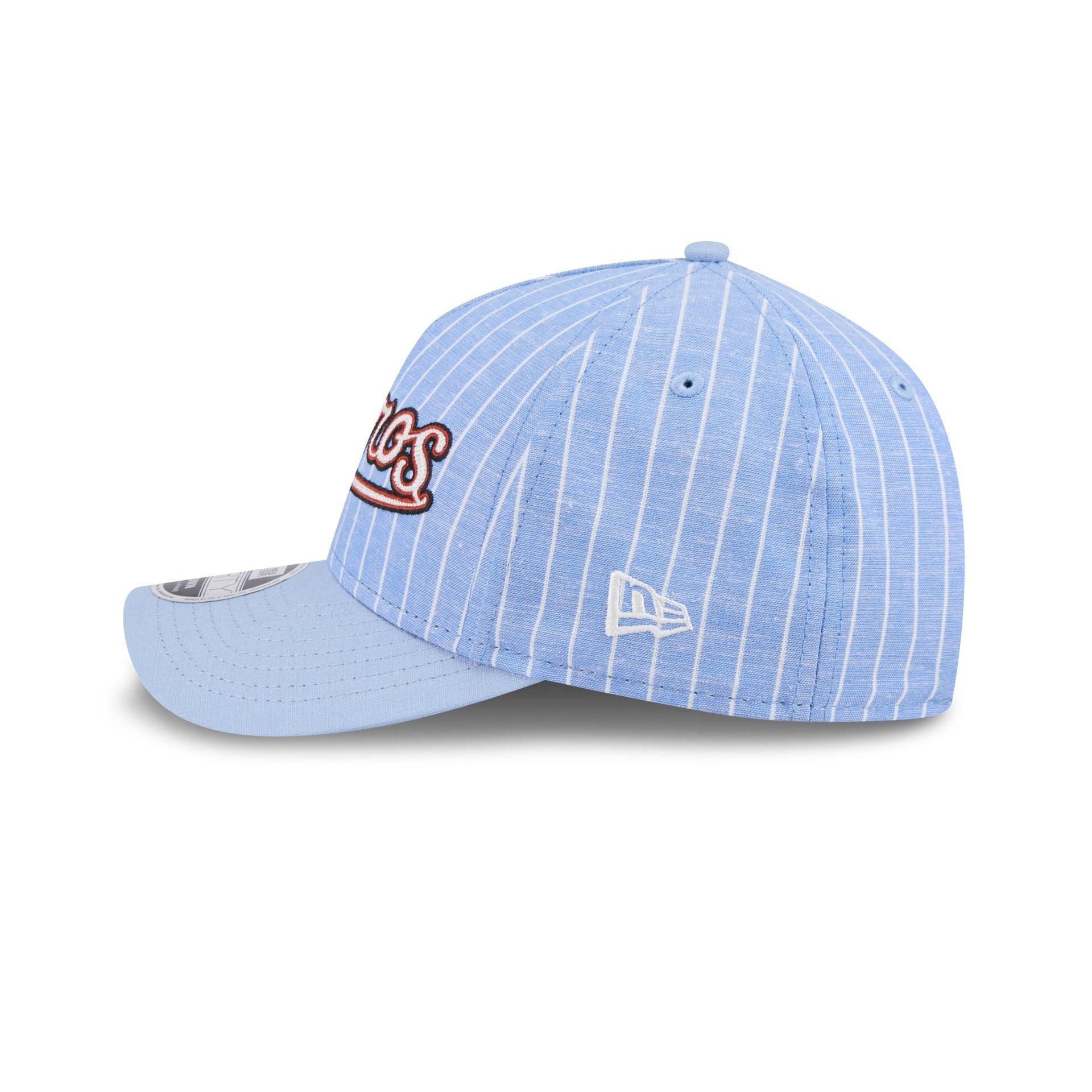 Pittsburgh Pirates Pinstripe Linen 9FORTY M-Crown A-Frame Snapback Hat Male Product Image