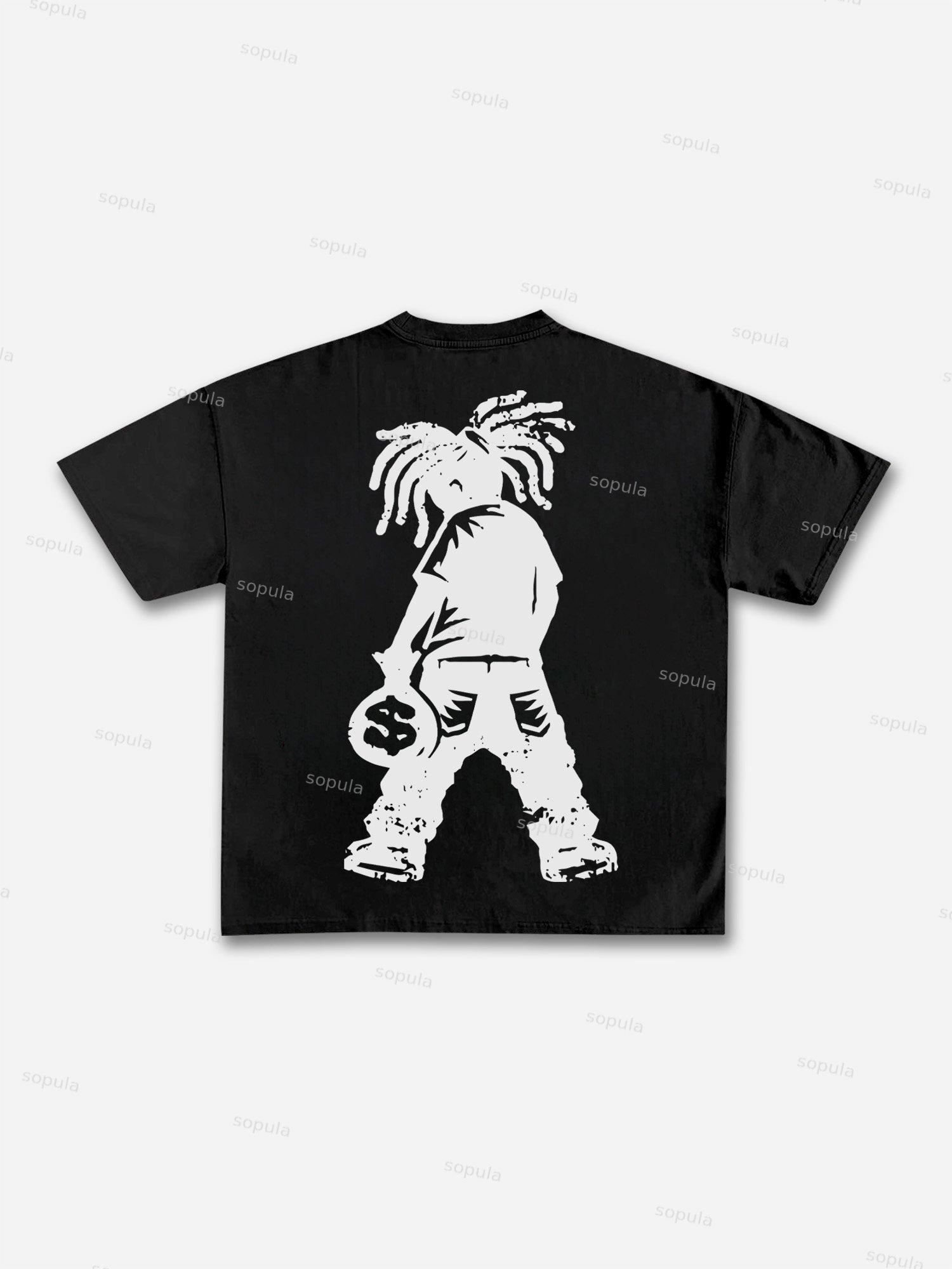 Sopula Street Balaclava Graphic Print Cotton T-shirt Product Image