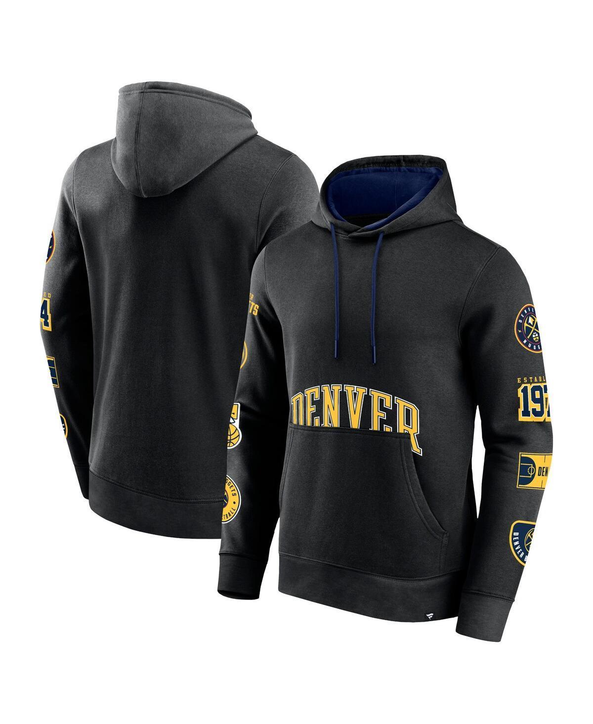 Men's Fanatics Black Denver Nuggets Home Court Pullover Hoodie, Size: Small, Nug Black Product Image