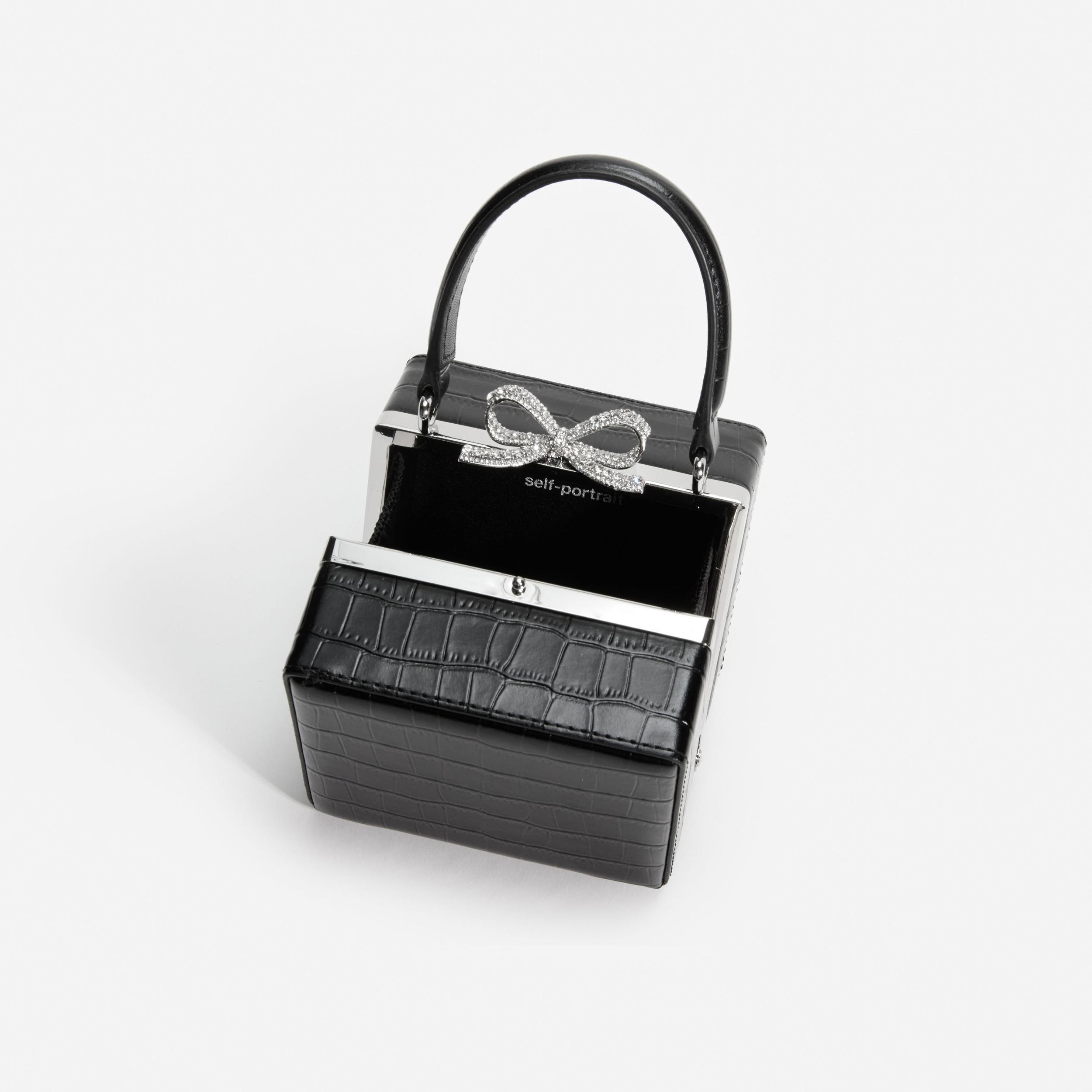 Black Croc Micro Bag Product Image