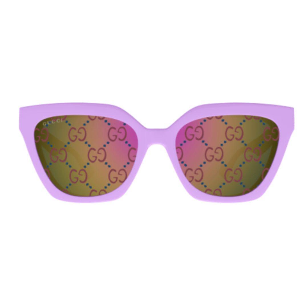 GUCCI Violet Logo Clip-on Cat Eye Ladies Sunglasses Gg1542s 002 55 Product Image