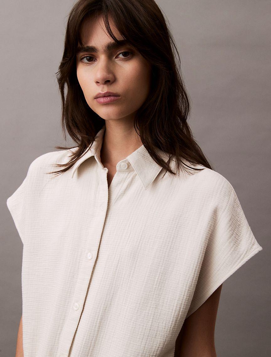 Cotton Viscose Gauze Romper Product Image