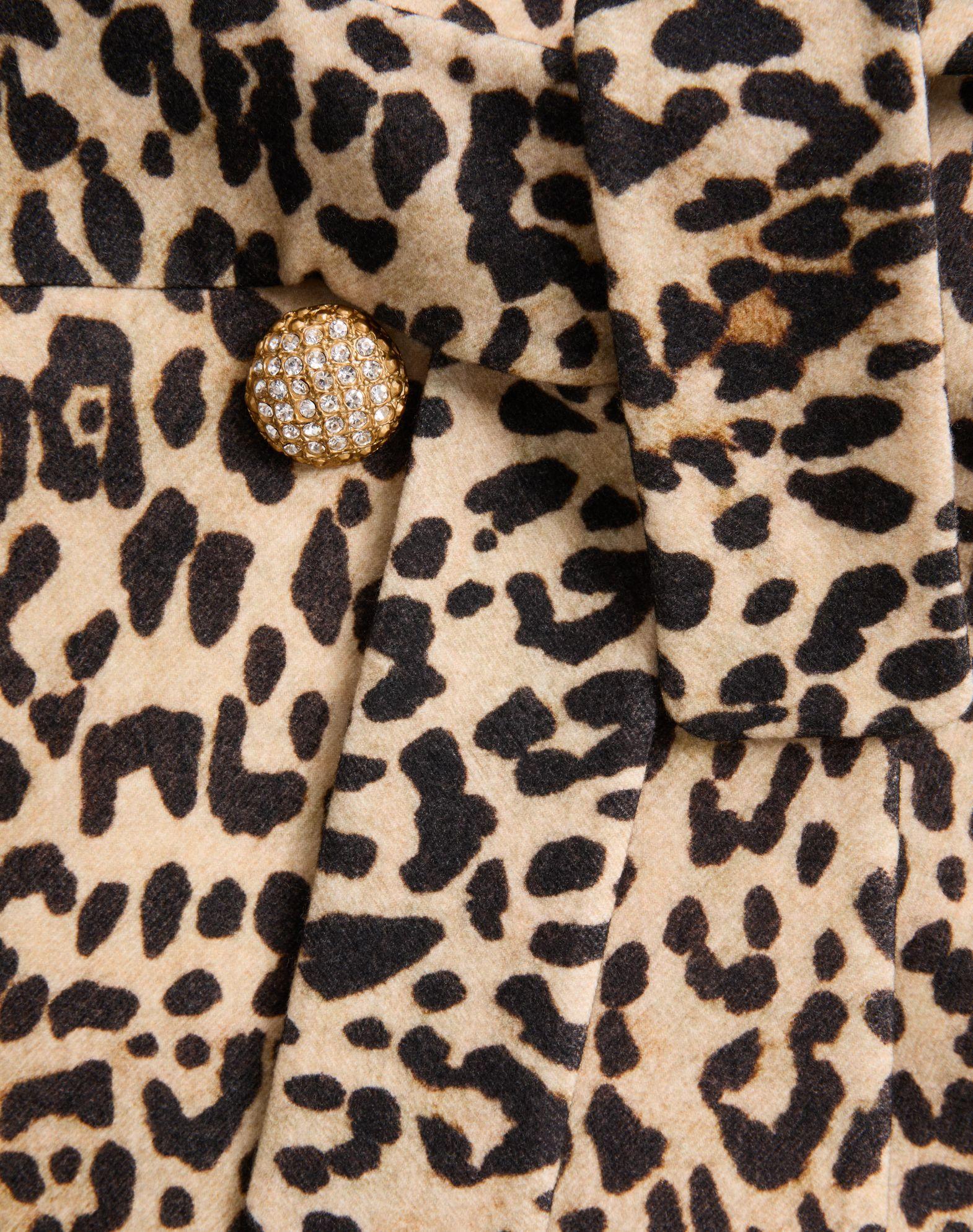 Cloth Coat In Animalier Print Product Image
