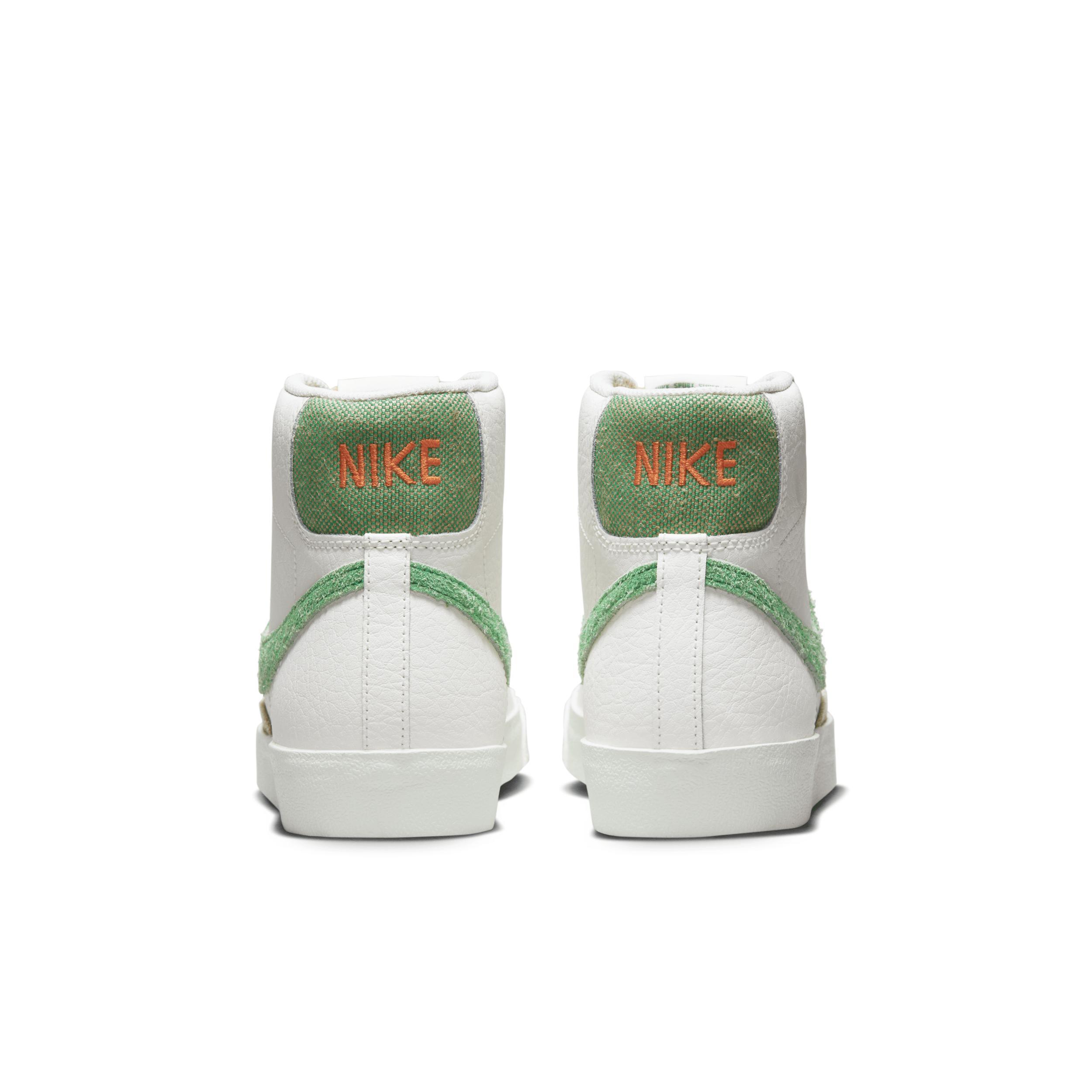 Nike Mens Blazer Mid 77 Vintage - Shoes Orange/Green/White Product Image