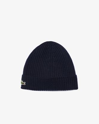 Rib Knit Brushed Wool Beanie Product Image
