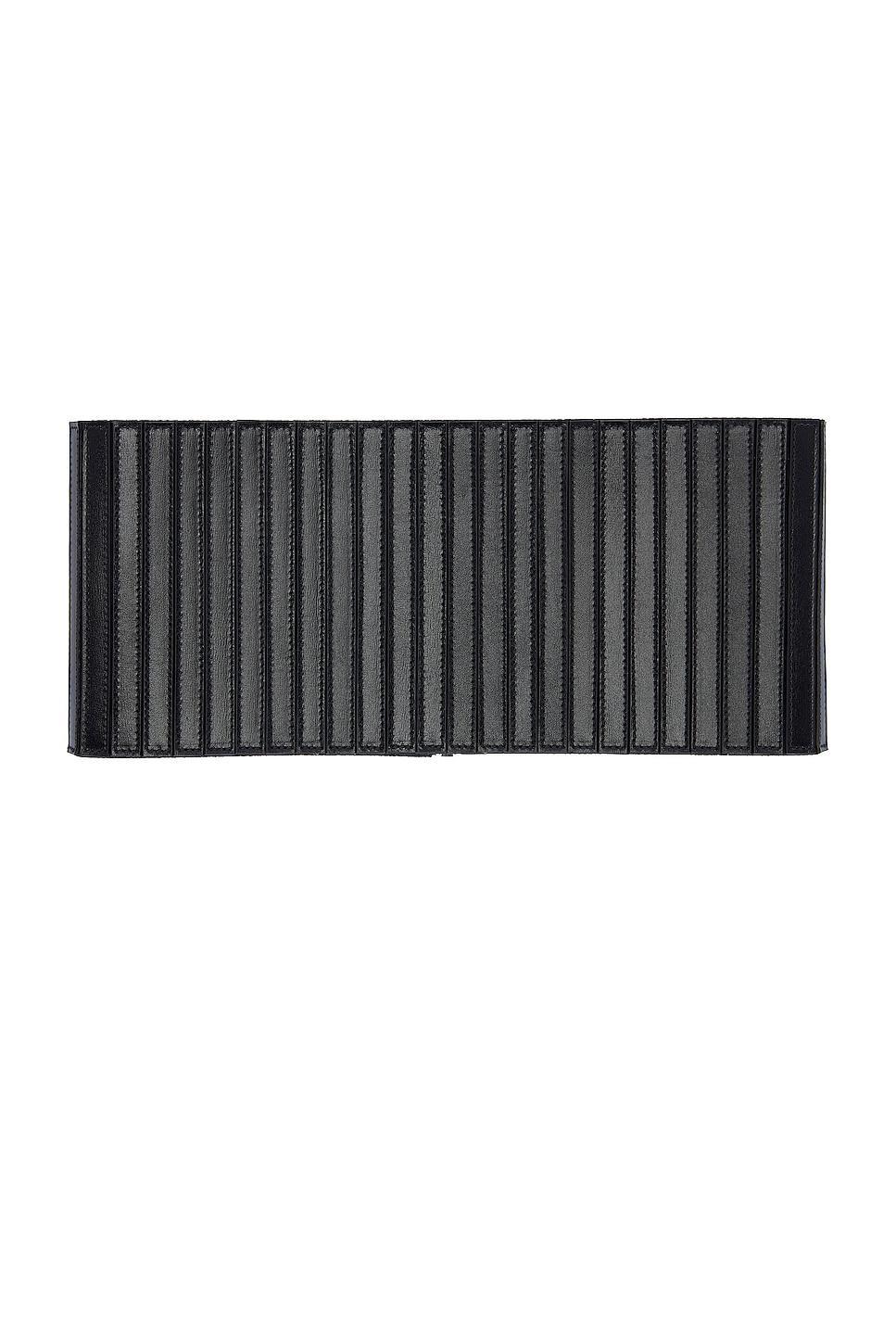 ALAA Striped Corset Belt in Black Product Image