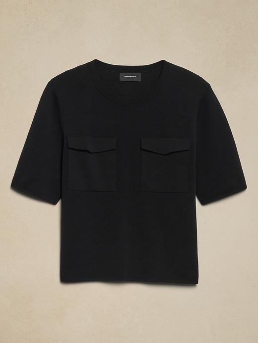 Pocket Sweater T-Shirt Product Image