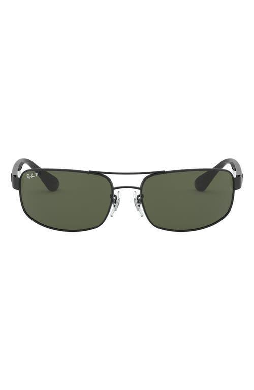 Ray-Ban Rb3445 Sunglasses Frame Green Lenses Polarized Product Image