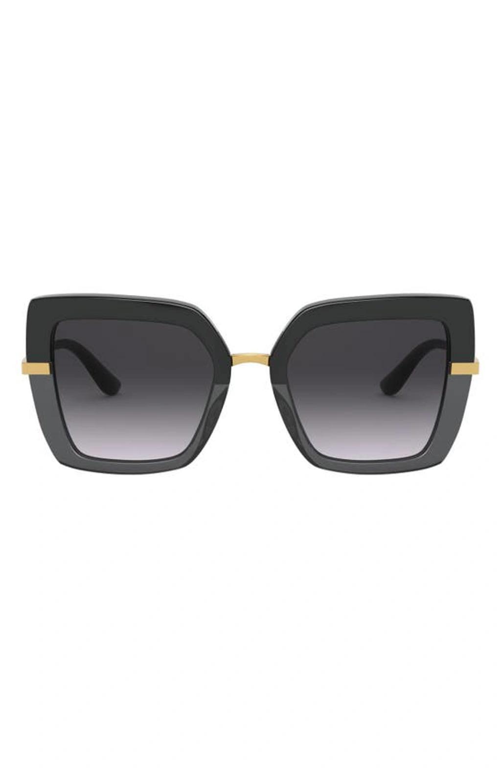 DOLCE & GABBANA 52mm Square Sunglasses In Black Product Image