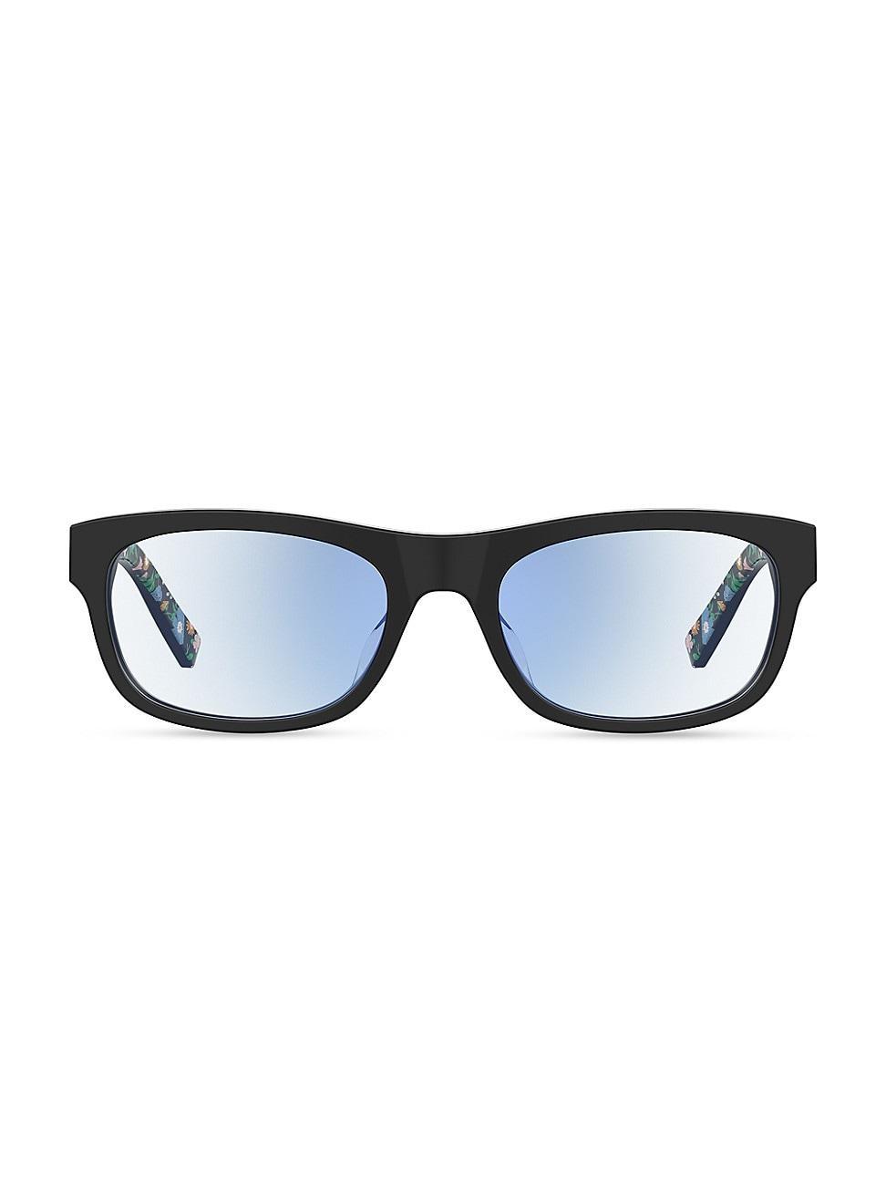 evie blue light blocking rectangle plastic glasses Product Image