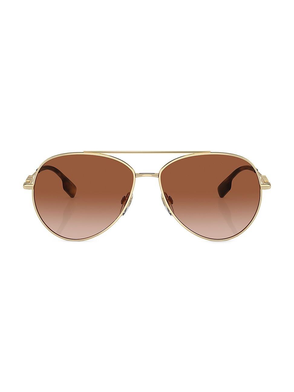 Womens 58MM Pilot Sunglasses Product Image