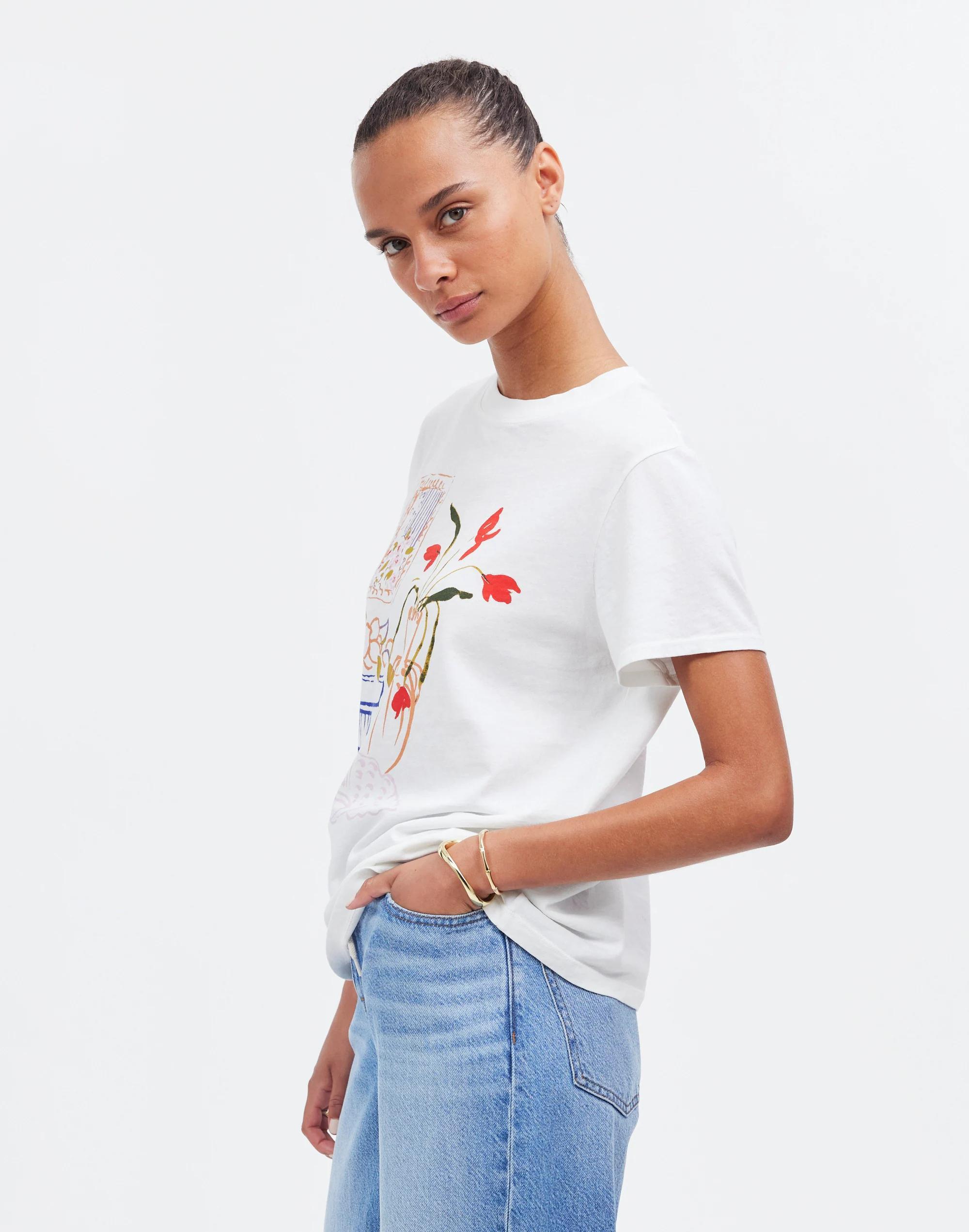 Madewell x Lisa Says Gah! Graphic Softfade Cotton Crewneck Relaxed Tee Product Image