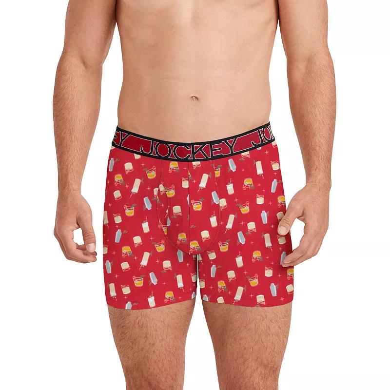 Mens Jockey Active Microfiber 5 Holiday Novelty Boxer Brief Product Image