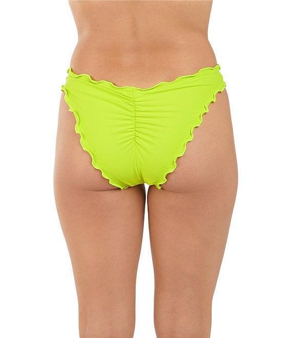 Citrus Solid V-Waist Merrow Trim Hipster Swim Bottom Product Image